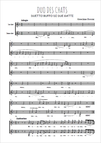 Gioachino Rossini - Duo des chats